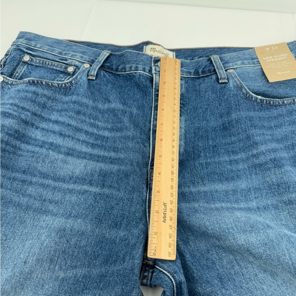 NWT MADEWELL Low Slung Straight Jeans Palmina Wash Woman’s 33 Blue NM207 - Picture 14 of 16